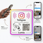 Placa NFC + QR Instagram — Consigue seguidores sin esfuerzo