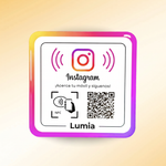 Placa NFC + QR Instagram — Consigue seguidores sin esfuerzo